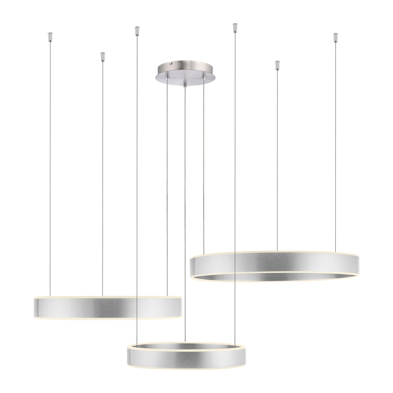 Paul Neuhaus LED Pendelleuchte SCULLI, CCT, dimmbar, separat schaltbar, Stahl