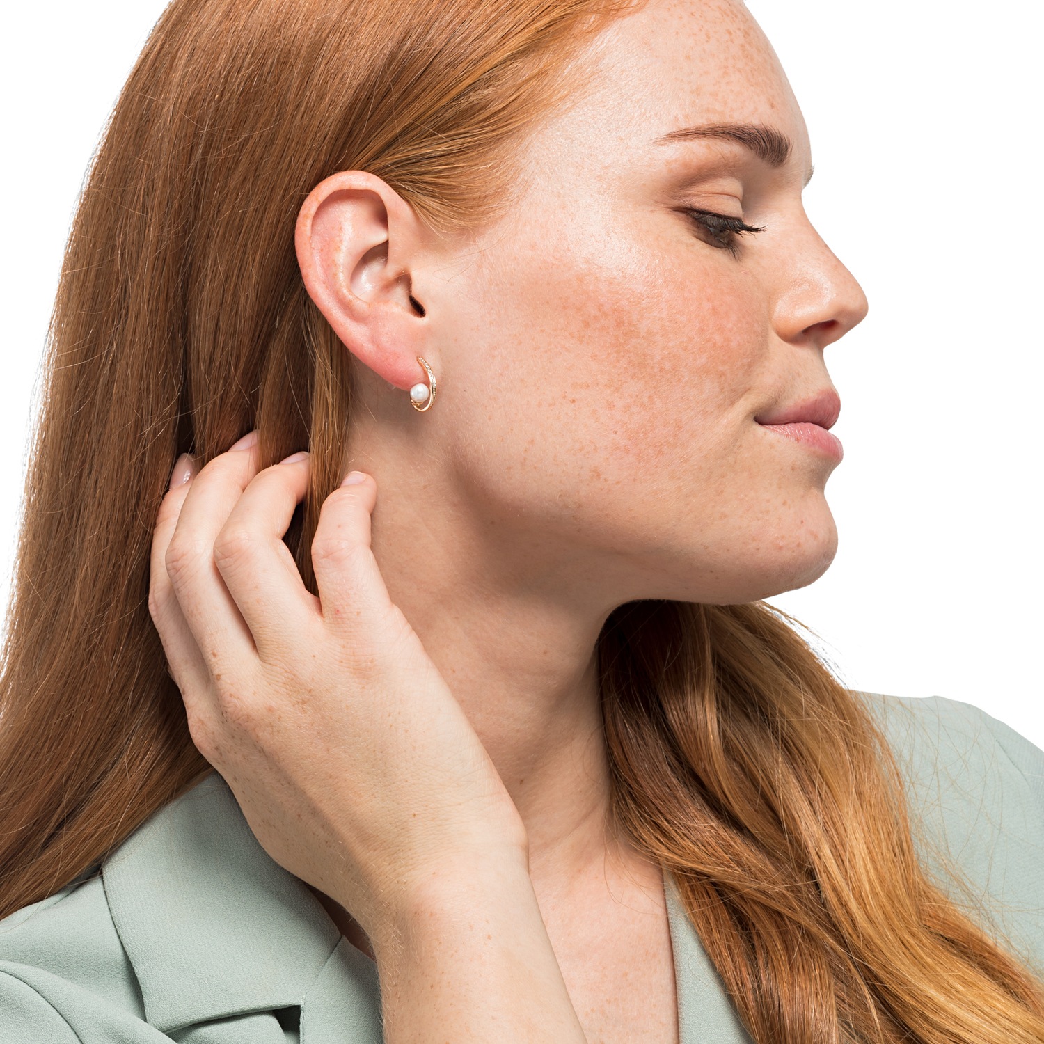 Heideman Bria uhani iz rožnatega zlata