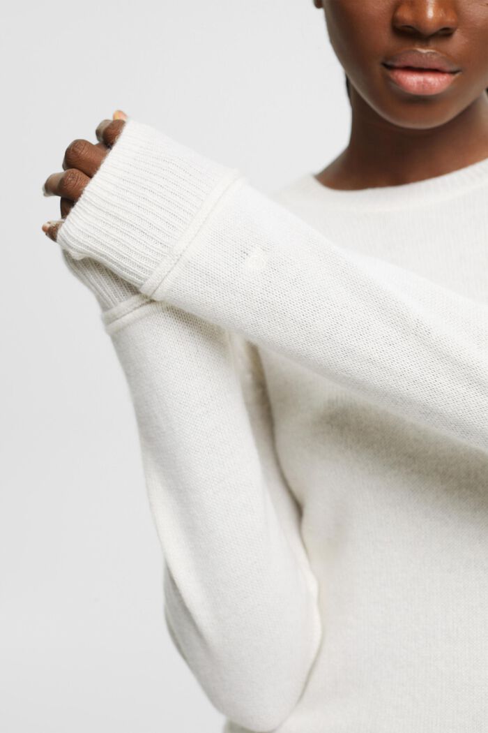 Kaschmirpullover mit Rundhalsausschnitt