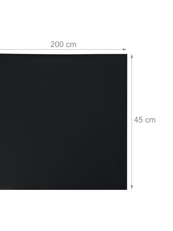 relaxdays Tafelfolie in Schwarz - (B)45 x (L)200 cm günstig kaufen onesize