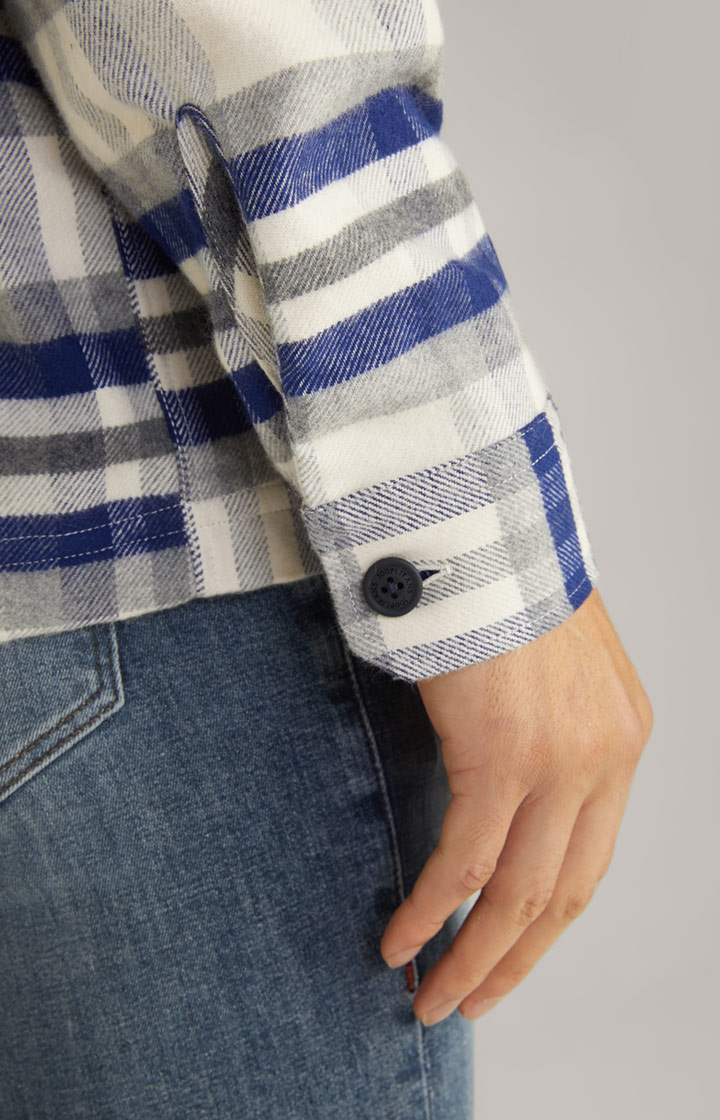 Flanell-Hemd Harvi in Navy/Beige kariert