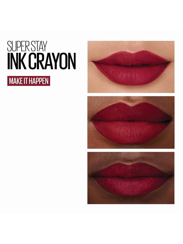 Maybelline Ink Crayon Matte Lippenstift 55 Make it Happen Rood 14 gr günstig kaufen onesize
