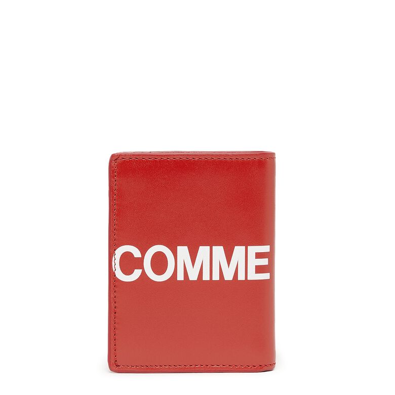 Comme des Garcons Wallet Huge Logo red