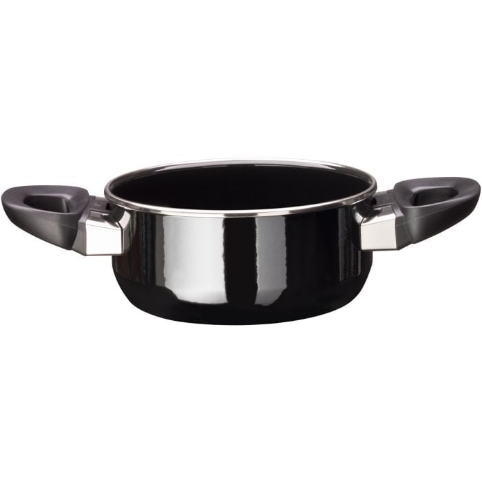 Silit Silargan® Modesto Bratentopf mit Deckel, 16 cm, Black