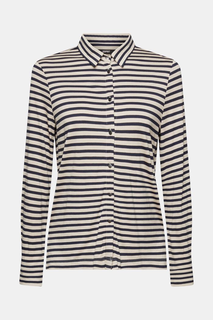 Longsleeve mit Streifen und Knöpfen