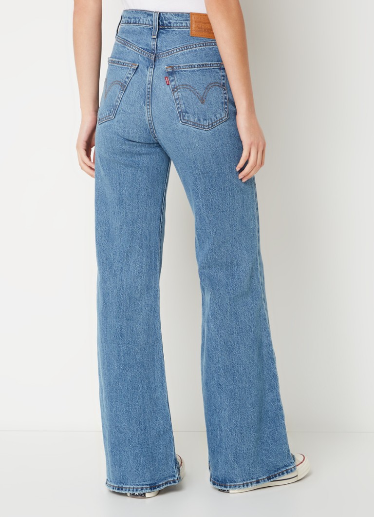 Levi's traperice visokog struka Ribcage Bell, srednje prane boje
