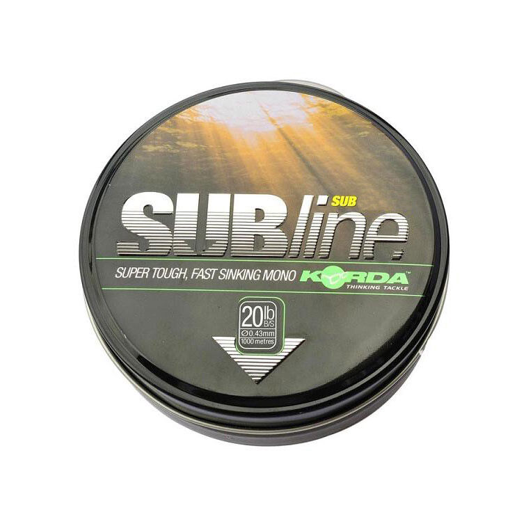 Nylon carp korda subline 1000m green