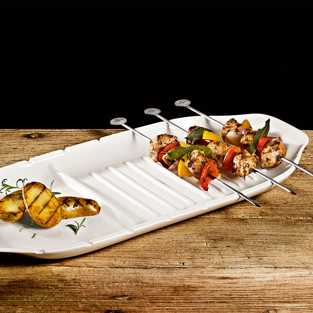 Villeroy & Boch Plat à servir XL spécial brochettes BBQ Passion vaisselle