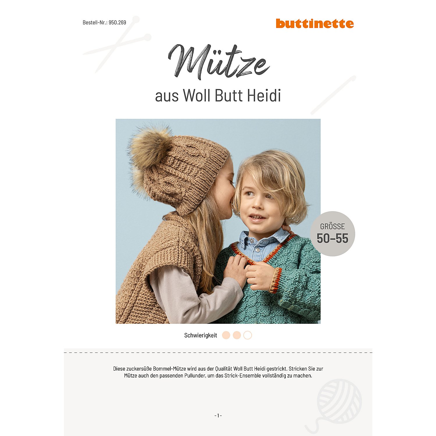 Strickanleitung – Mütze aus Woll Butt Heidi