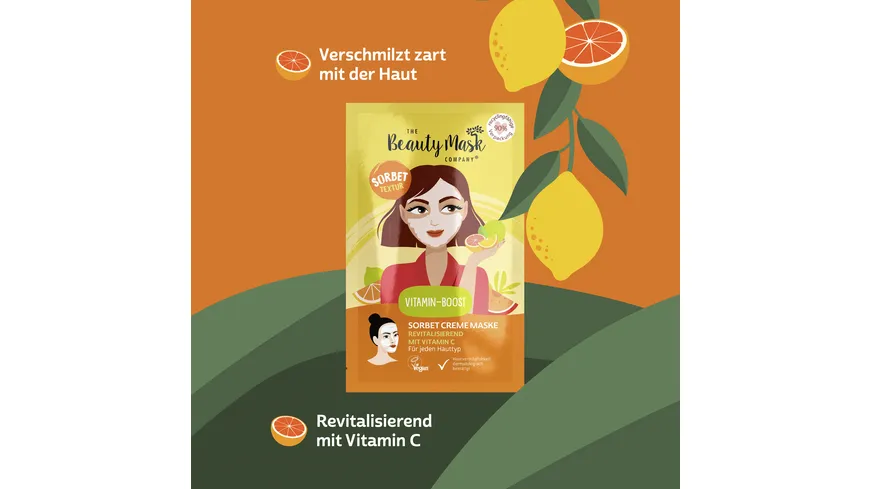 The Beauty Mask Company Gesichtsmaske Vitamin Boost 10 g