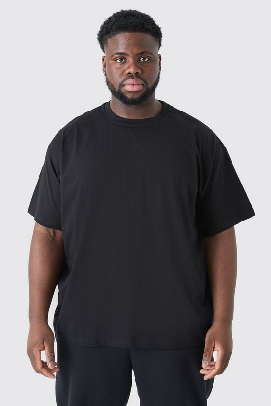 Plus Oversize Rundhals T-Shirt