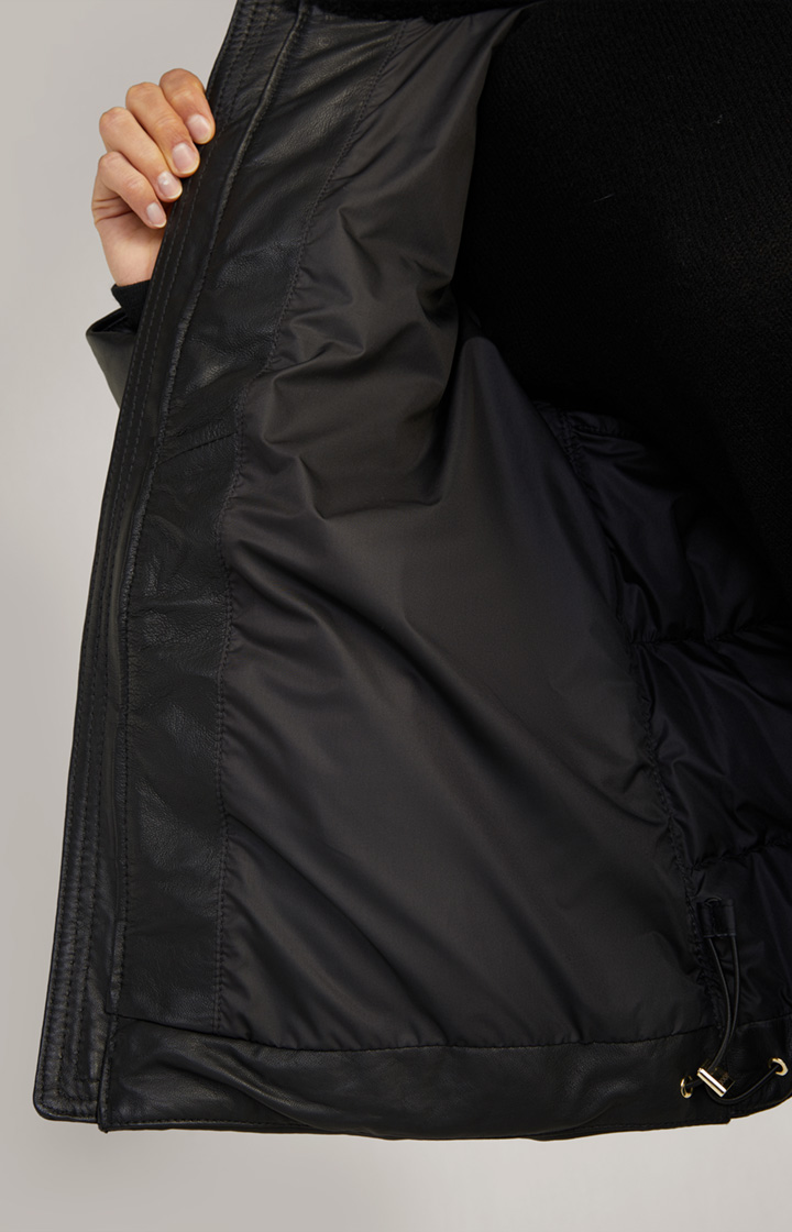 Lederjacke in Schwarz