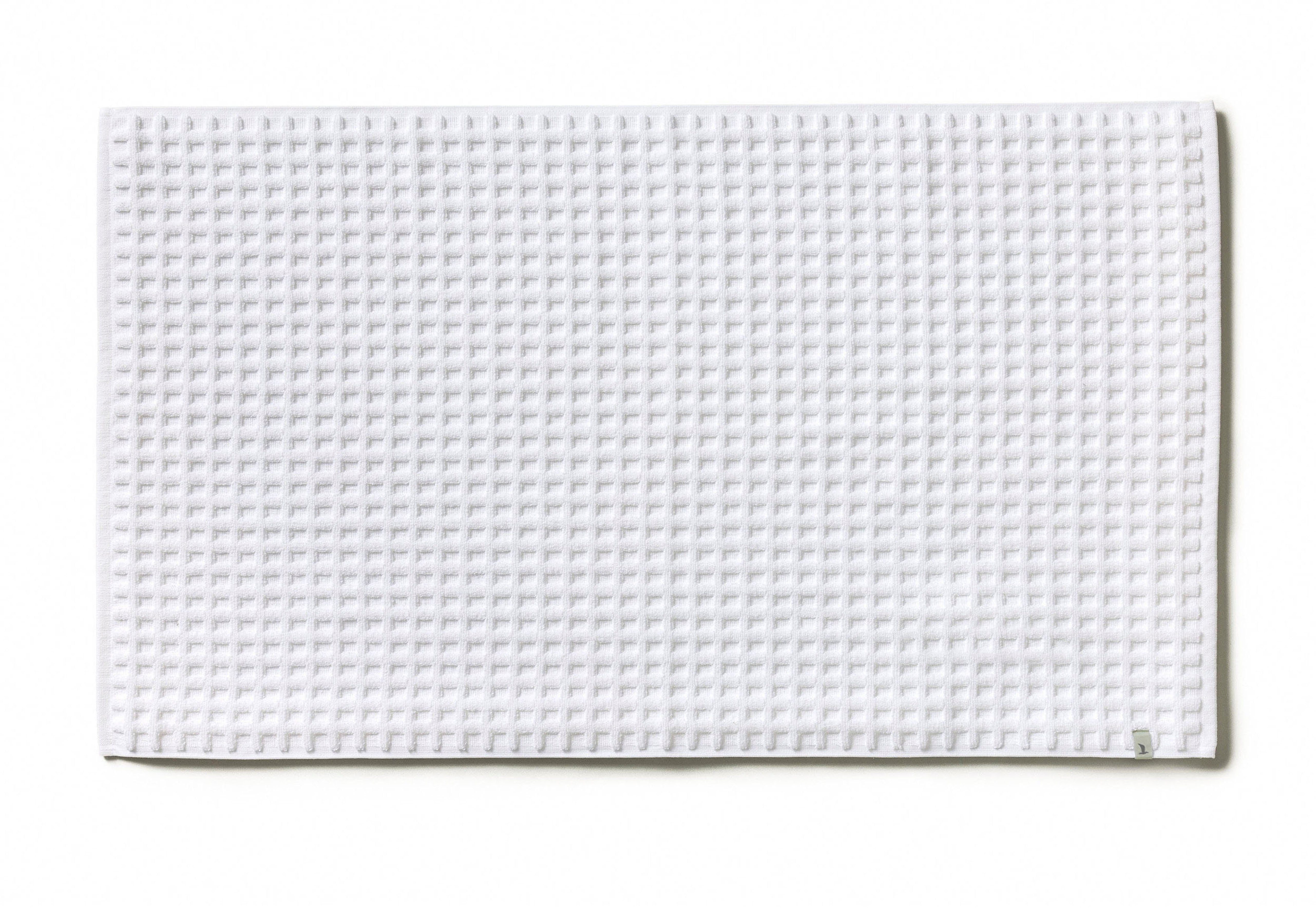 Badematte Waffelpiquee Möve, Höhe 6 mm, beidseitig nutzbar, Baumwolle, rechteckig