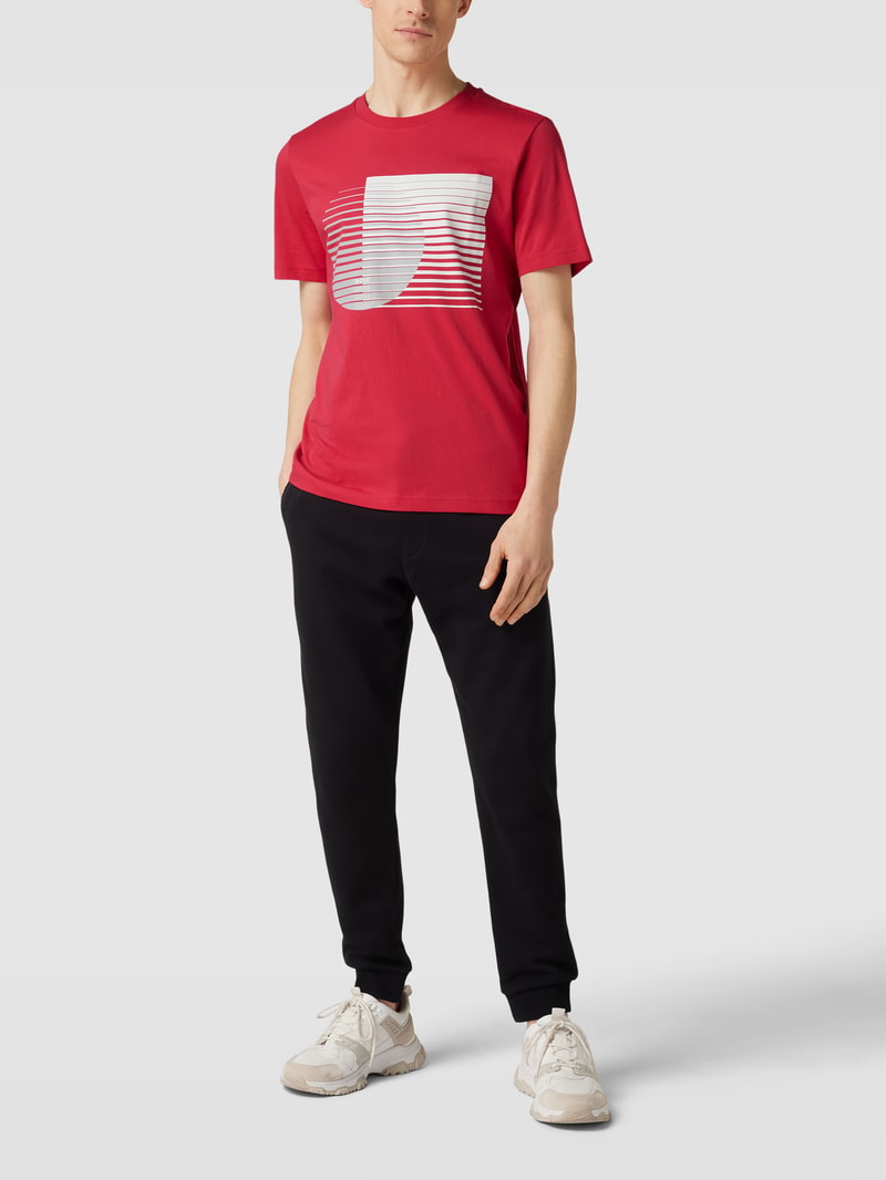 T-Shirt mit Logo-Print in pink