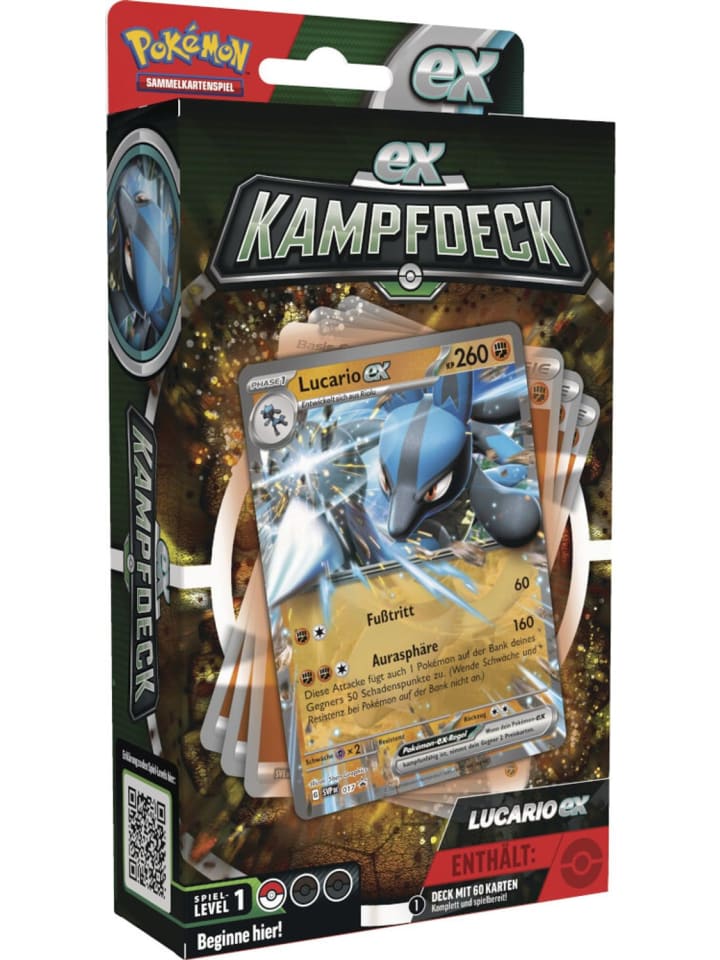 Pokémon Pokémon EX-Kampfdeck Ampharos oder Lucario Kartenspiel in Mehrfarbig ab 6 Jahre günstig kaufen onesize