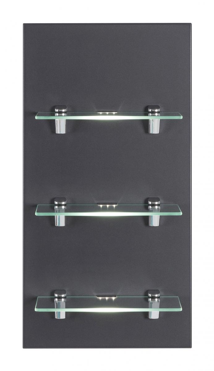 Posseik LED-Panel VIVA mit 3 Glasablagen anthrazit EEK: F