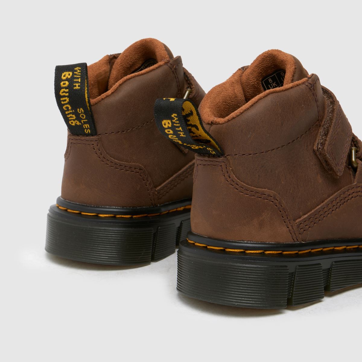 Dr Martens mörkbruna Raffe Eo Pojkar Junior Stövlar