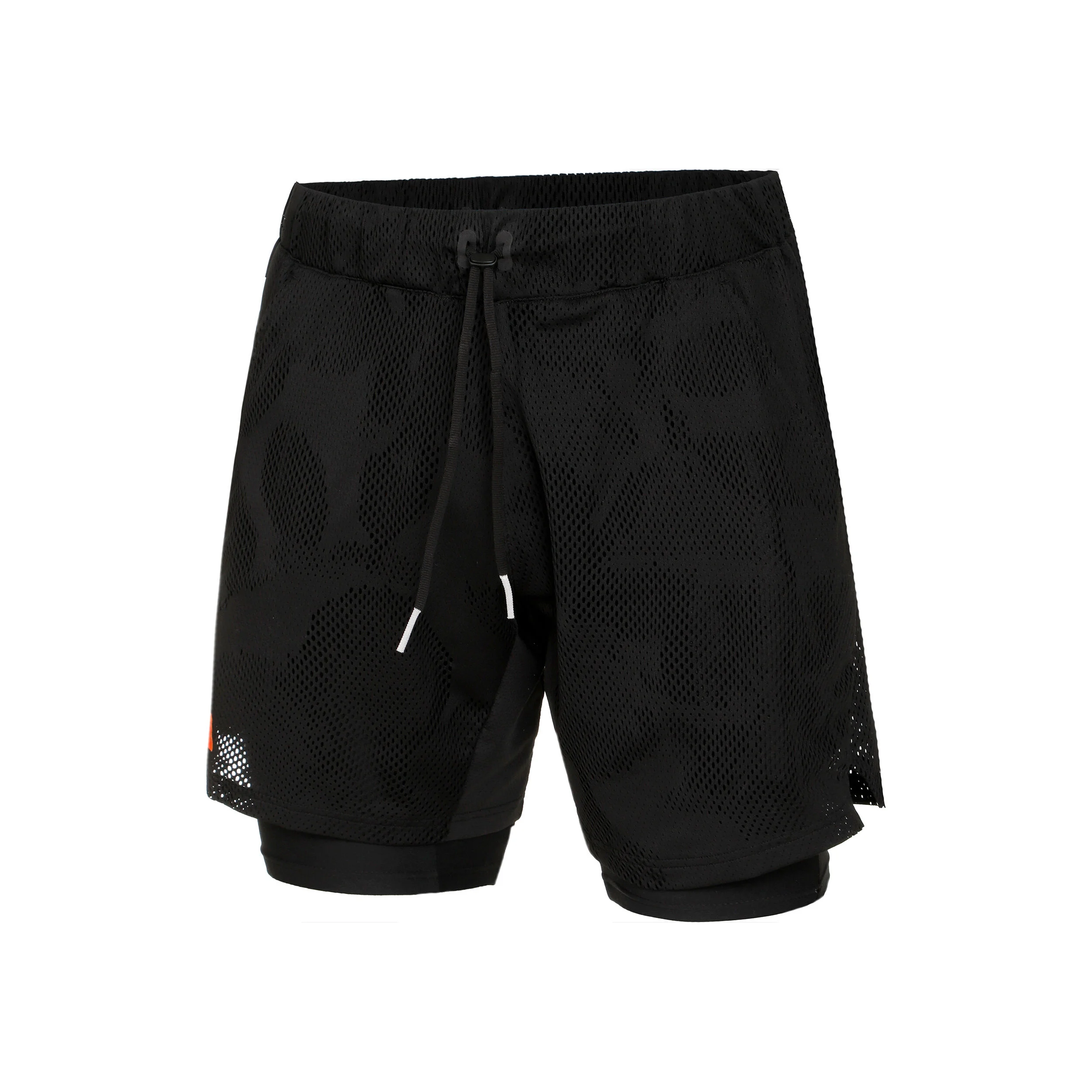 Melbourne Two-in-One 7-inch Shorts Herren - Schwarz