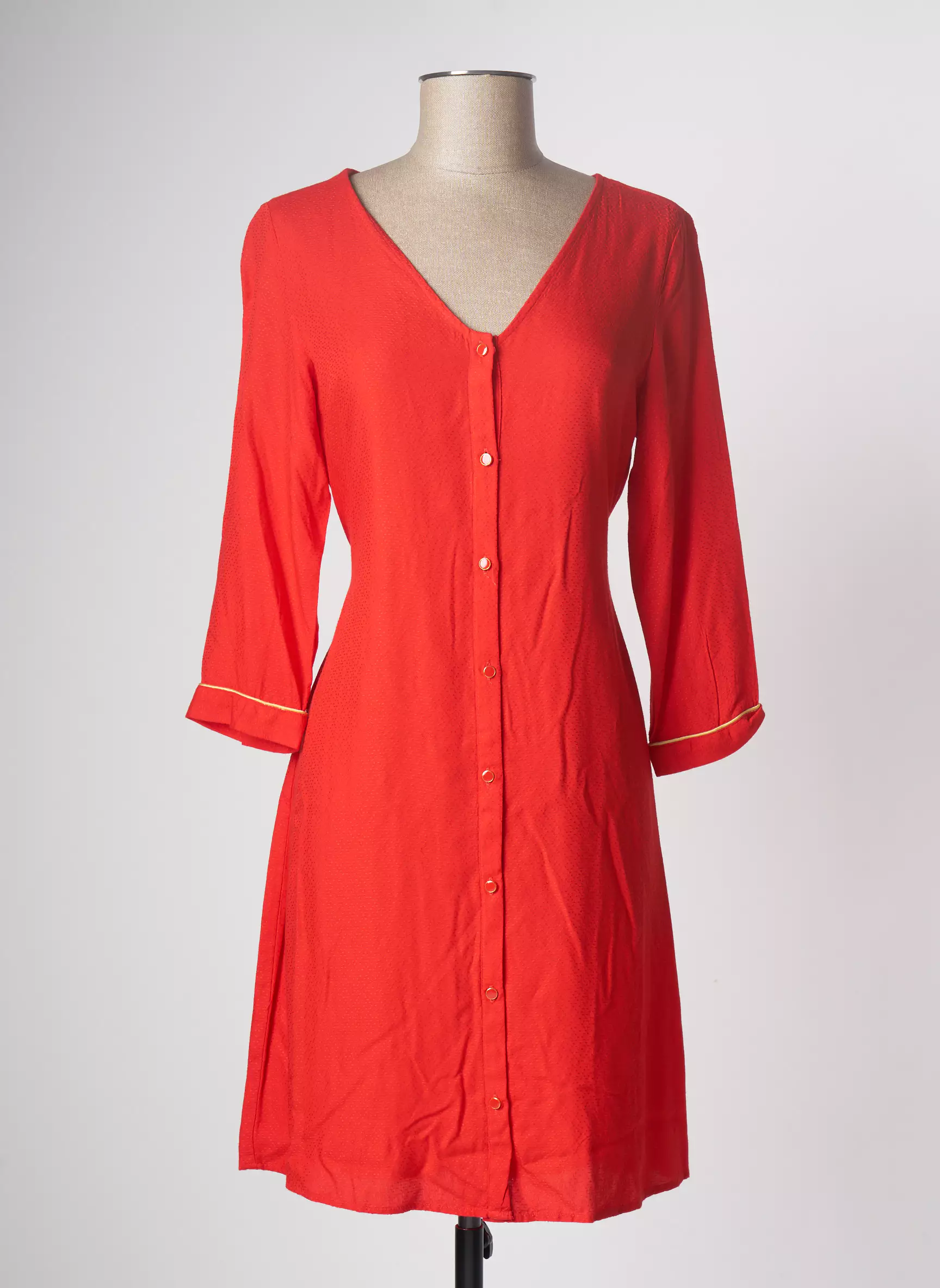 Vero Moda Robes Mi Longues Femme couleur rouge