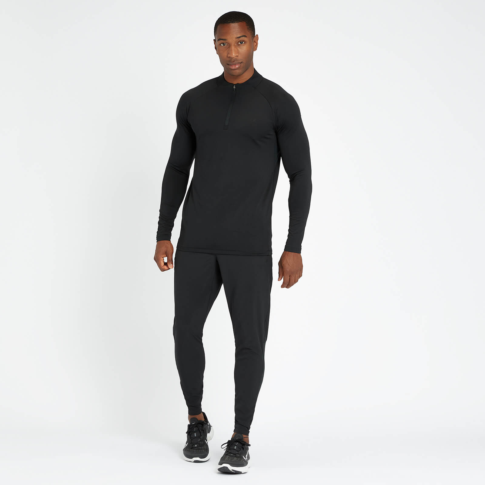Haut à fermeture éclair ¼ MP Training Ultra pour hommes – Noir