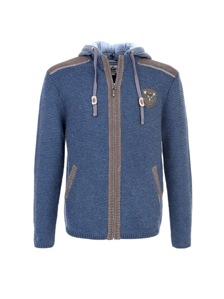 Spieth & Wensky Strickjacke DAKAR in jeansblau günstig kaufen