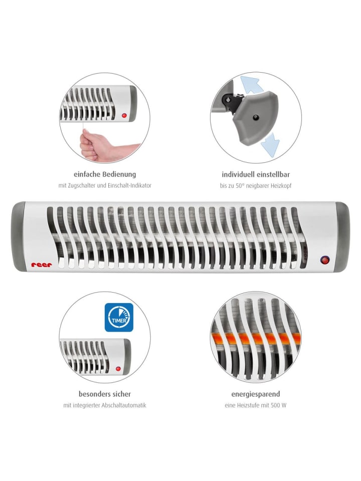 Reer Reer 19040 EasyHeat Wickeltisch Heizstrahler Wärmestrahler günstig kaufen onesize