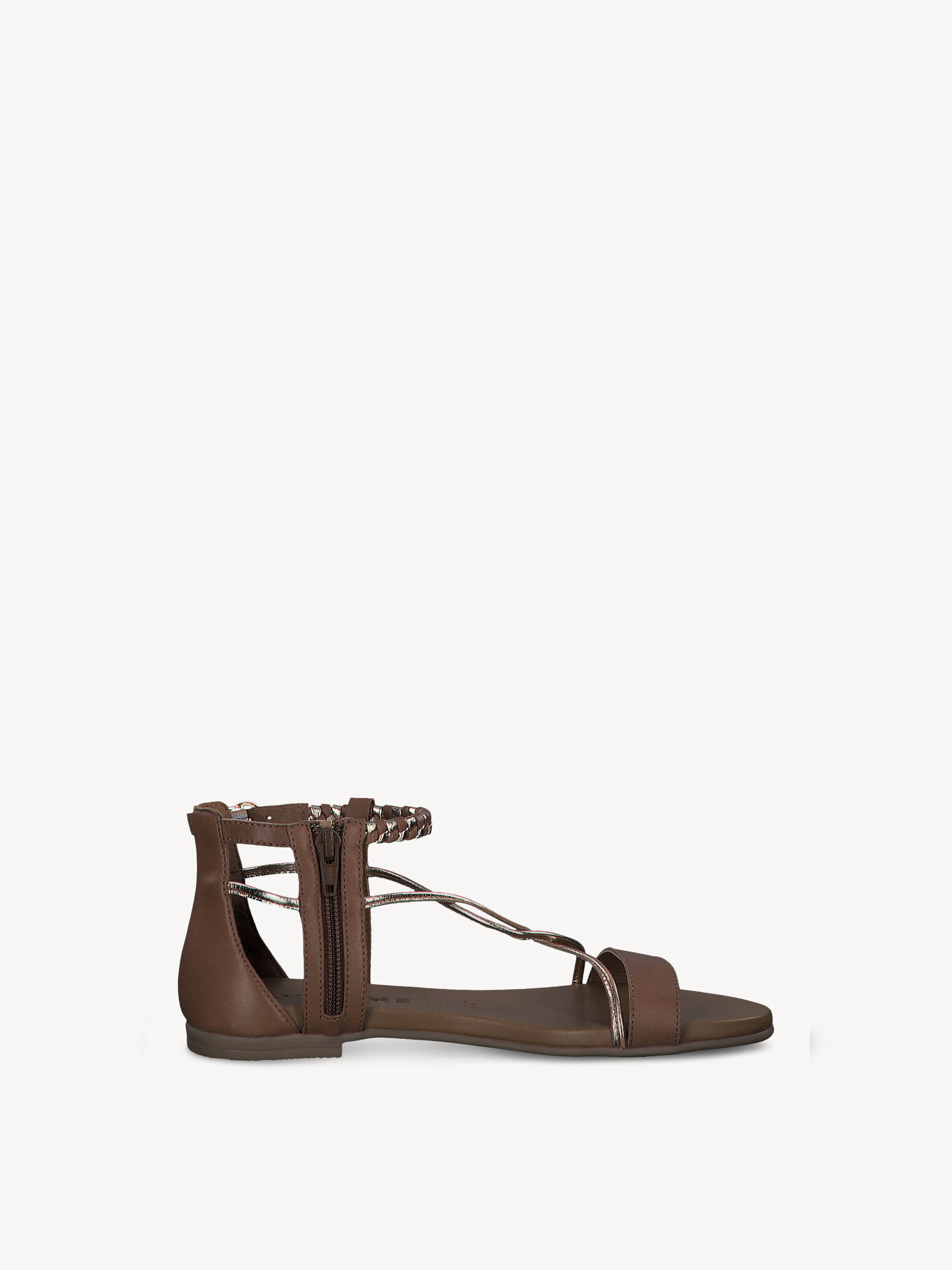 Sandale en cuir - marron