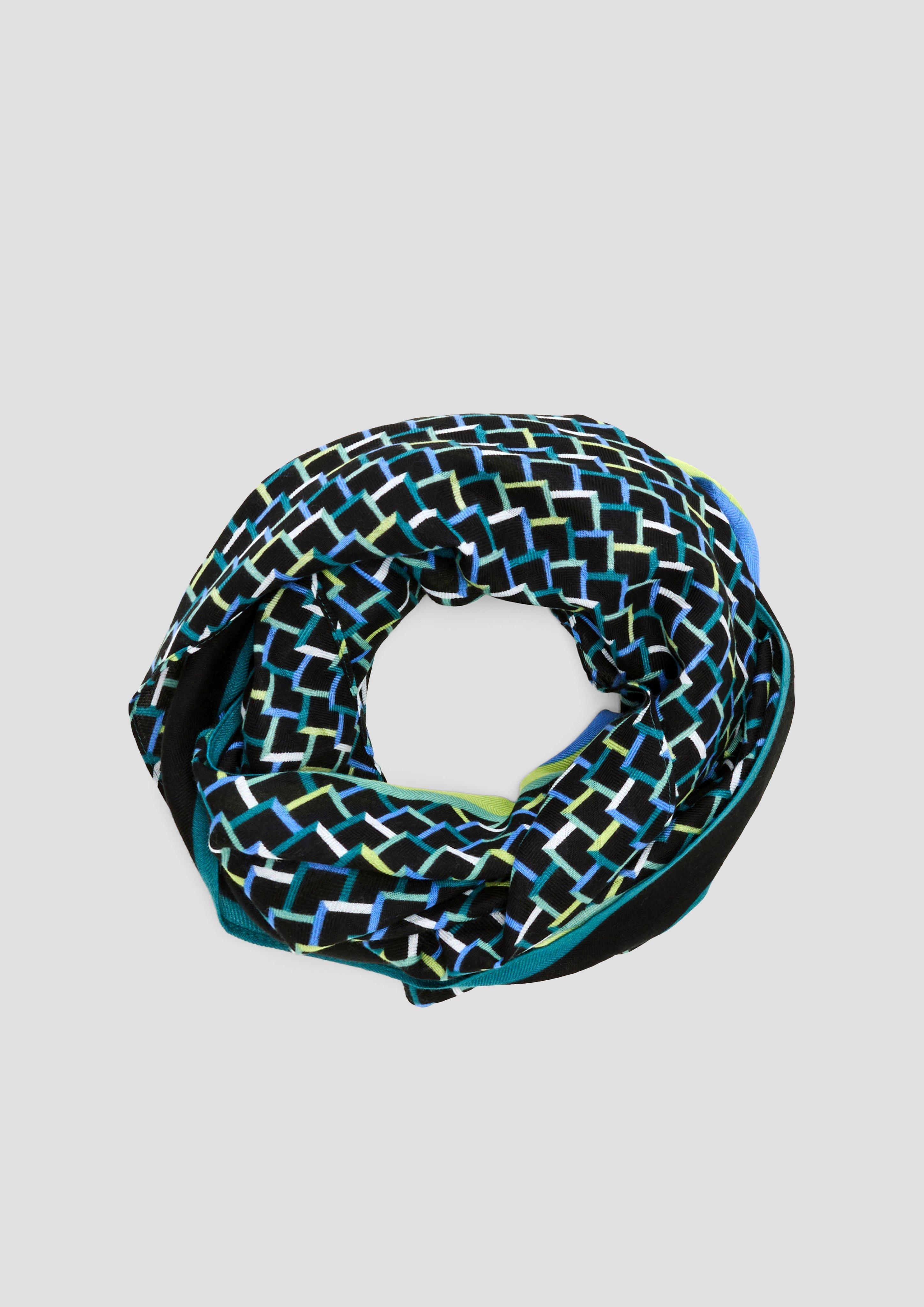 Loop-Schal mit All-over-Print  2141577-99D1