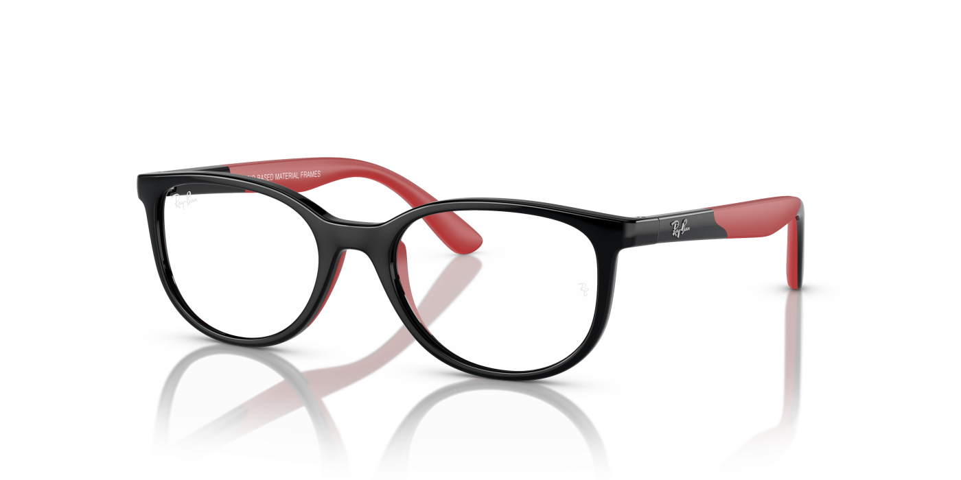 RB1622 OPTICS KIDS BIO-BASED - Negru lucios pe roșu