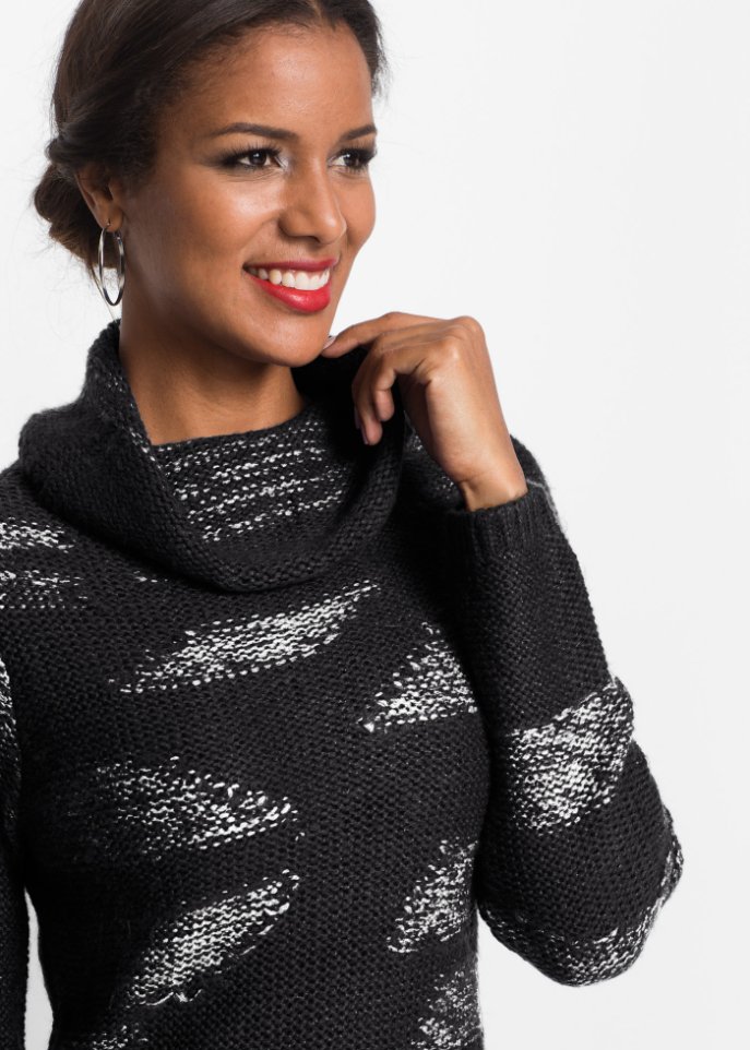 Strickpullover mit Fransen
