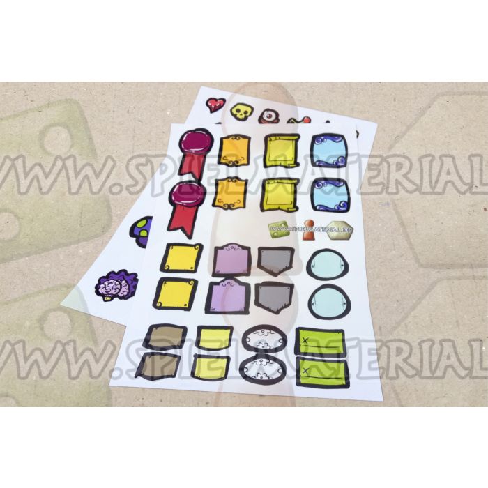 Stickerbogen Flaschenlabel