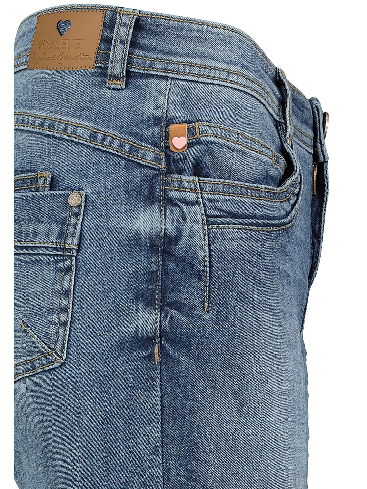 Sublevel Jeans-Caprihose - Skinny fit - in Hellblau günstig kaufen