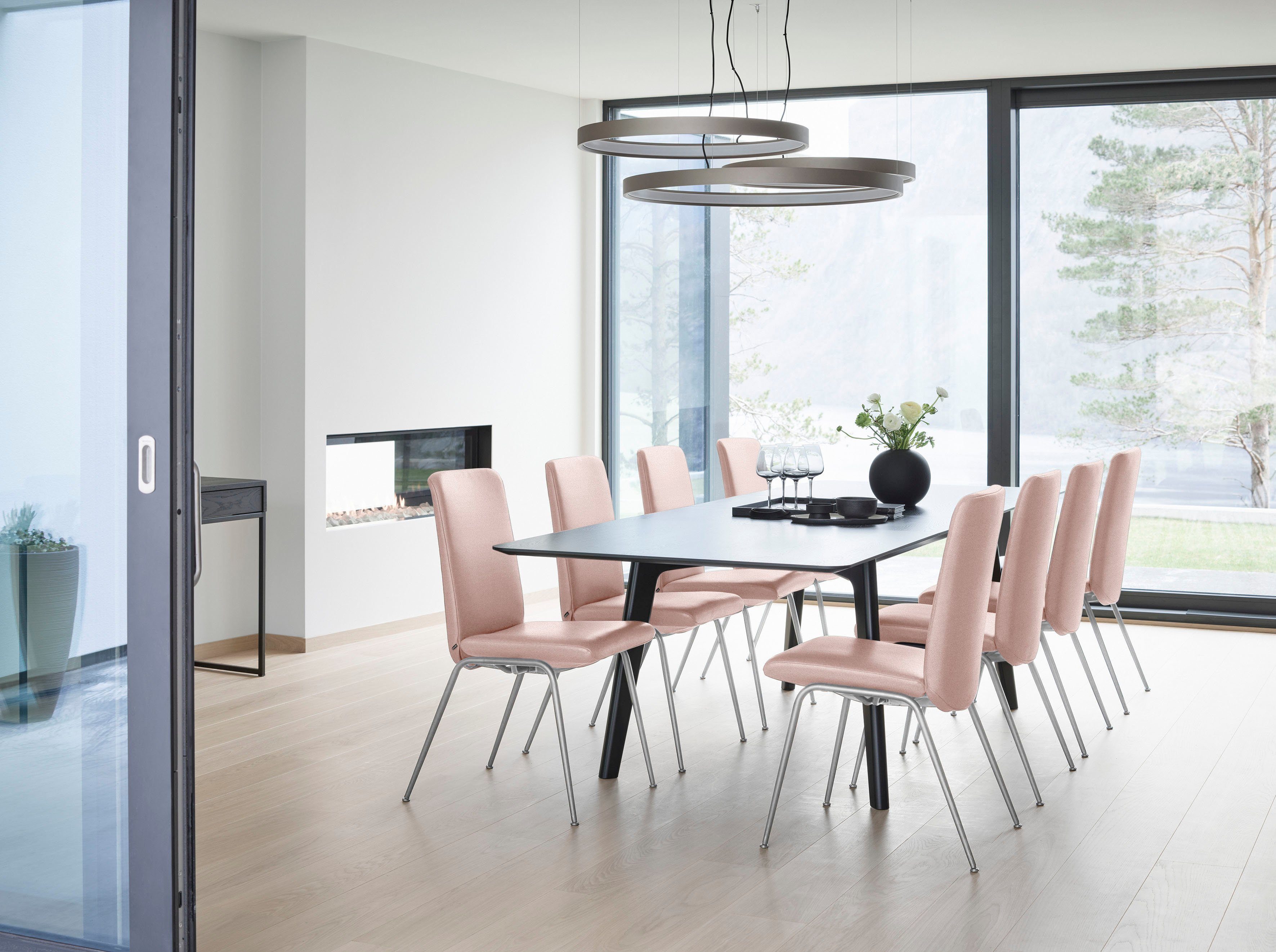 Stressless® Polsterstuhl Laurel, Low Back, Größe M, mit Beinen aus Stahl in Chrom matt