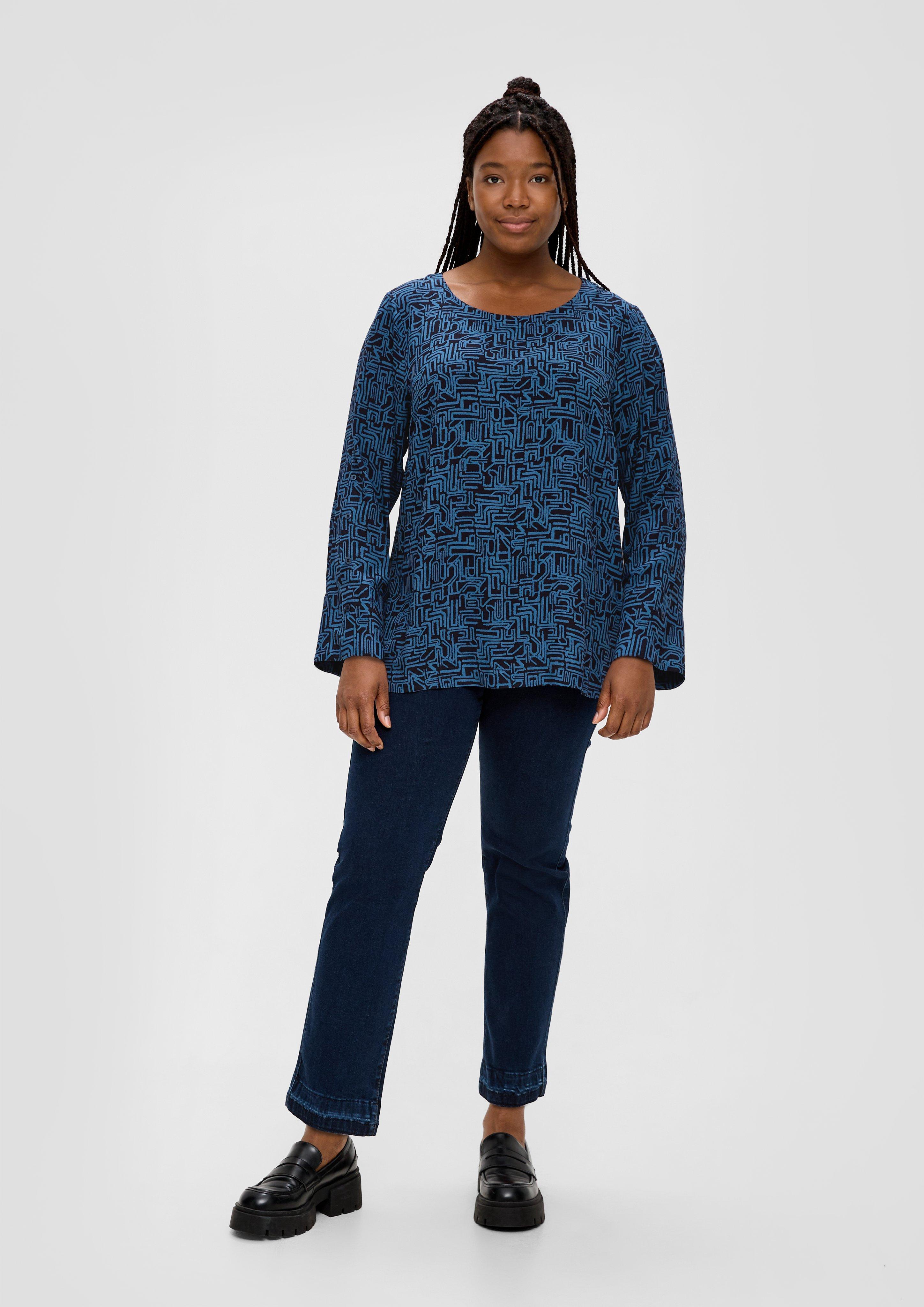 Crêpe-Bluse aus Viskose  2136431-59A1