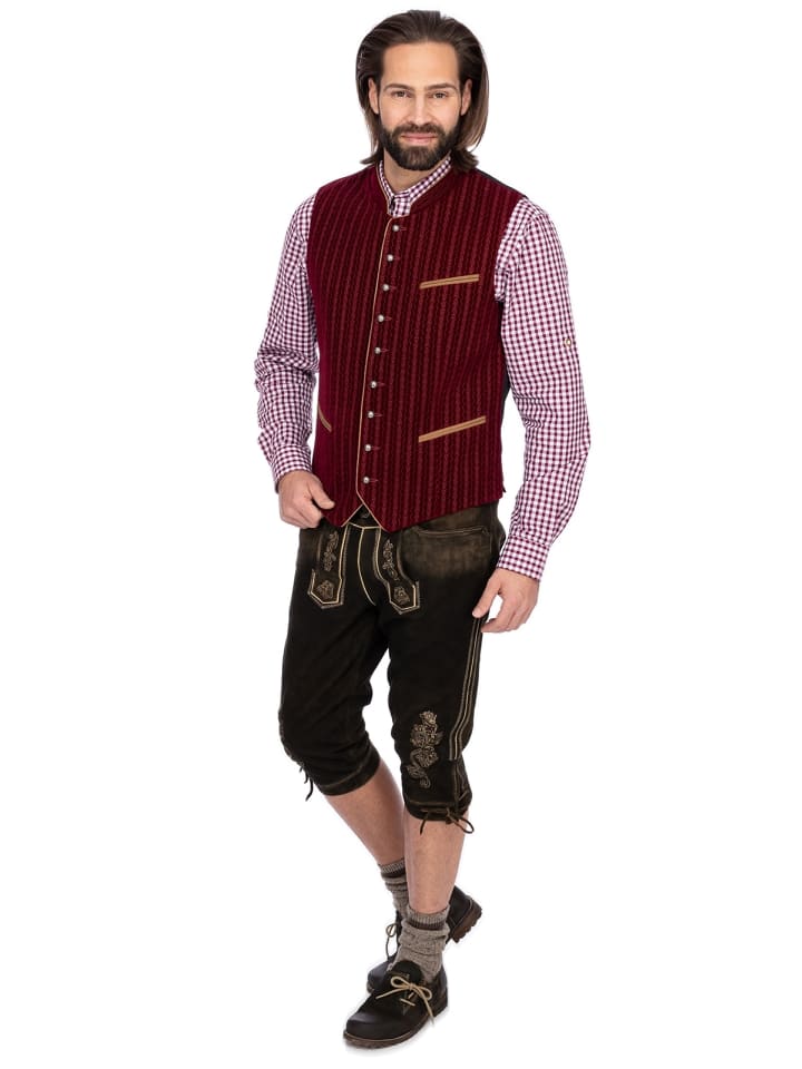 MADDOX Samtweste EDGAR in weinrot günstig kaufen