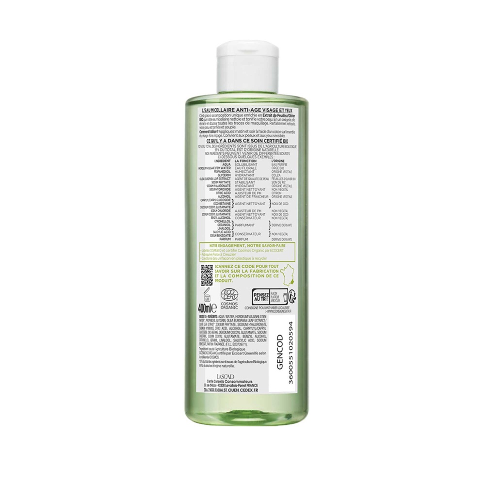 La Provençale Eau Micellaire Anti-Âge Visage et Yeux Eau Micellaire Anti-Âge Bio