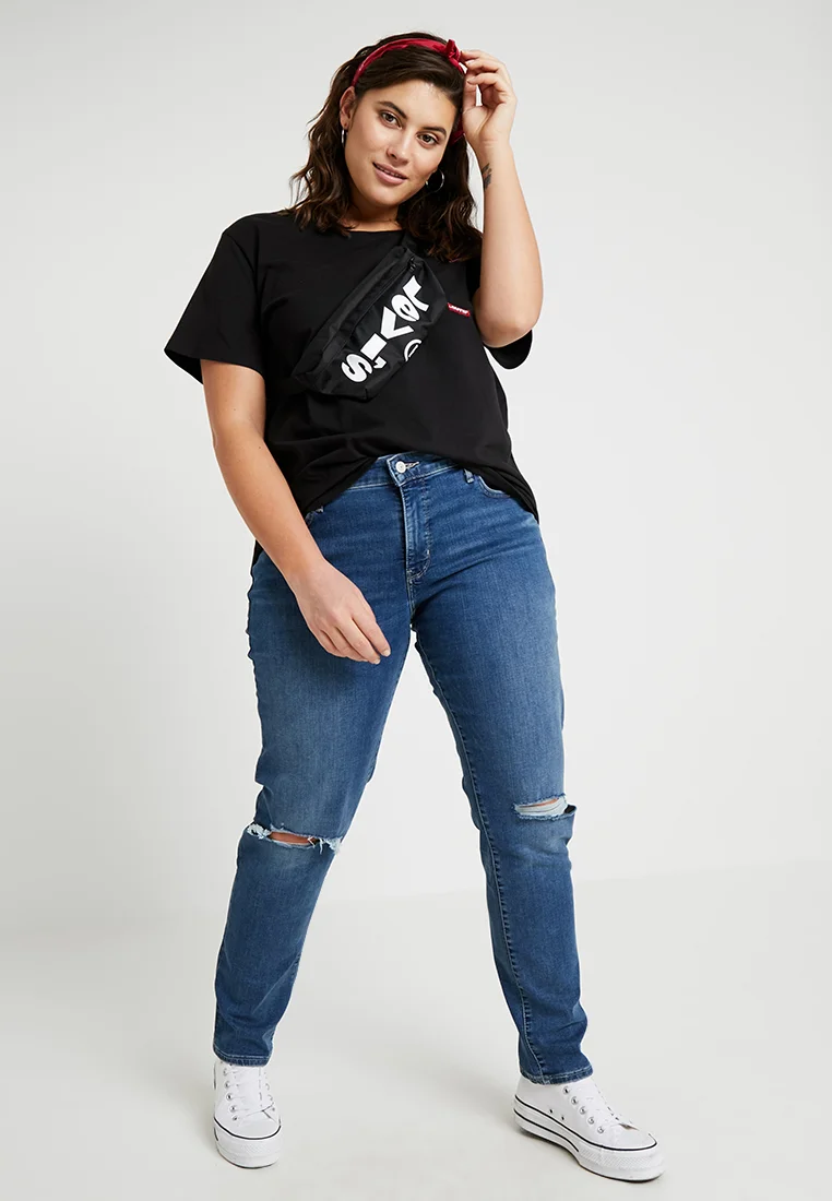 Levi's® Plus PERFECT CREW - Camiseta con estampado