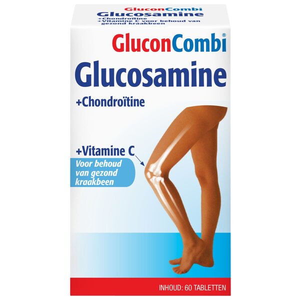 GluconCombi Glukosamiinikondroitiini C-vitamiinitabletit 60 tablettia