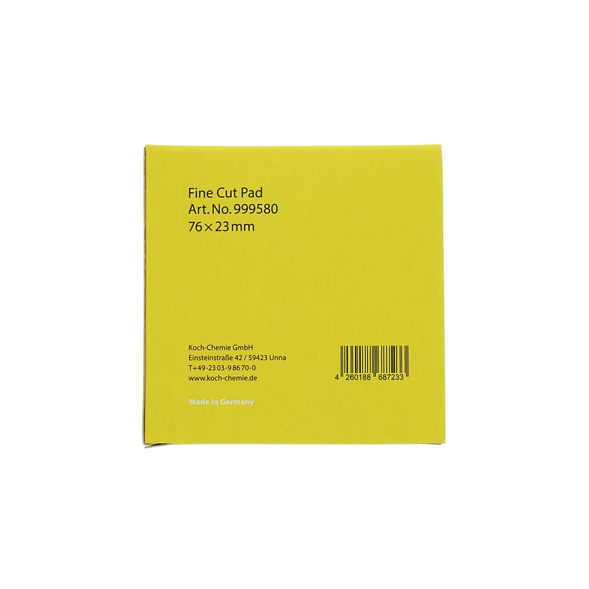 Koch Chemie Fine Cut Pad Polierschwamm Ø76-90mm gelb