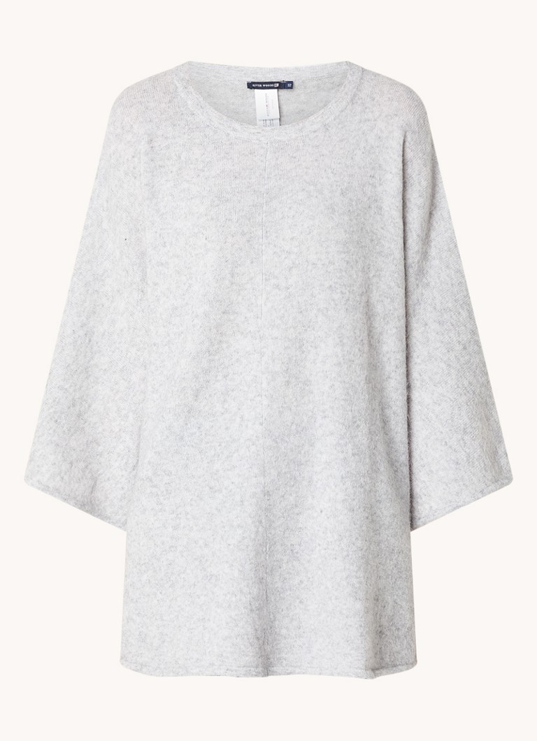 Poncho a maglia fine River Woods con scollo rotondo