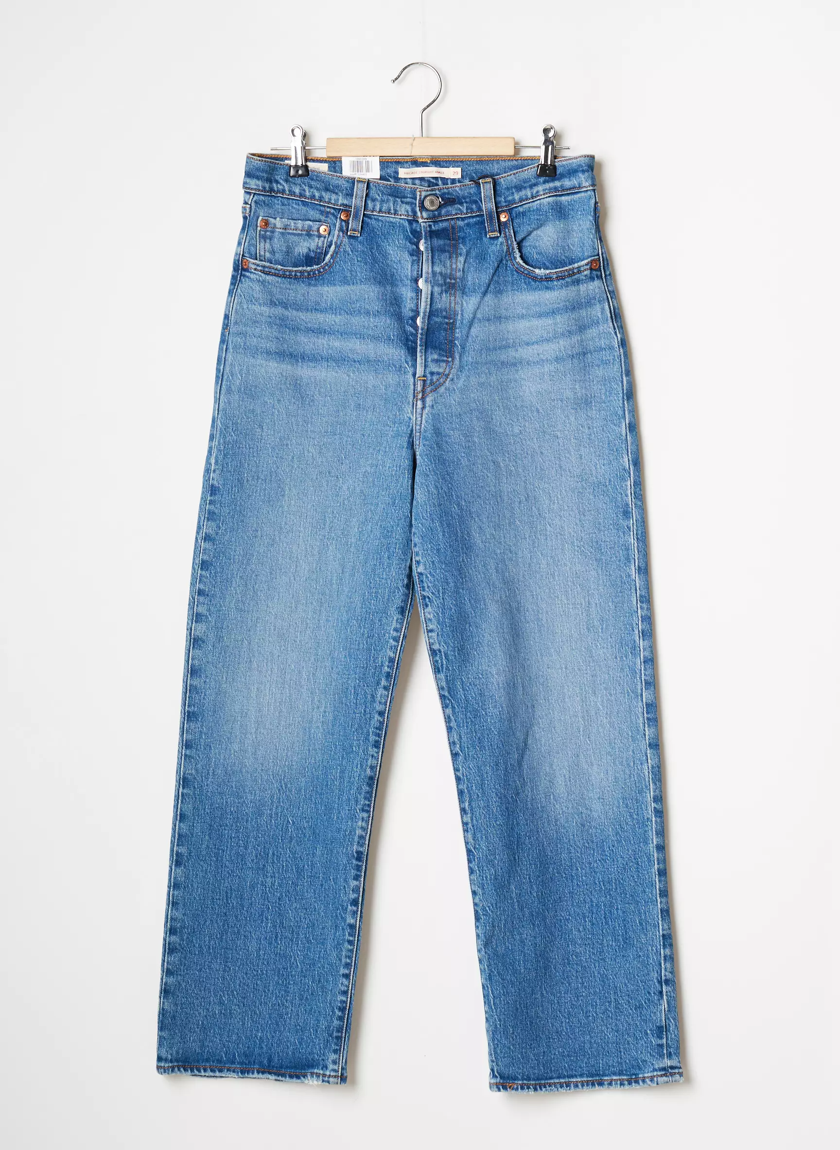 Levis Jeans Coupe Droite Femme couleur bleu