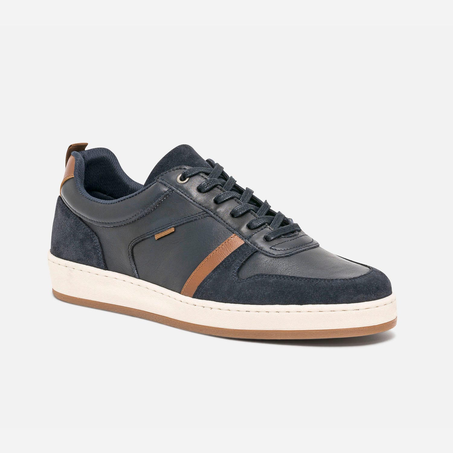 Derby marron en cuir