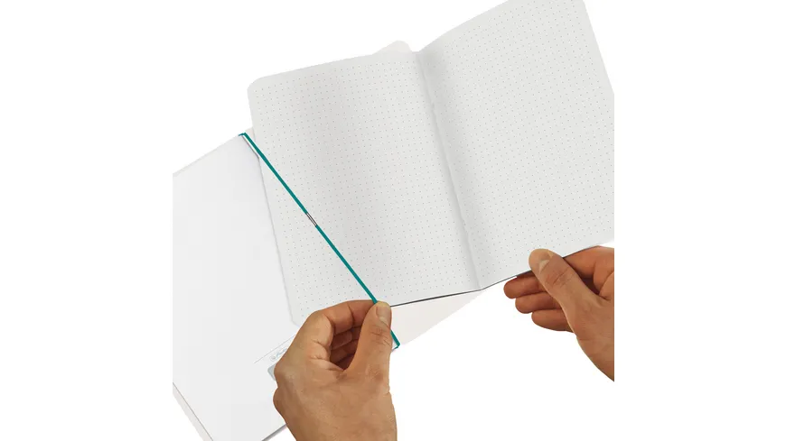 herlitz my.book flex Notizheft A5 GREENline Recycling- Karton-punktiert Welle