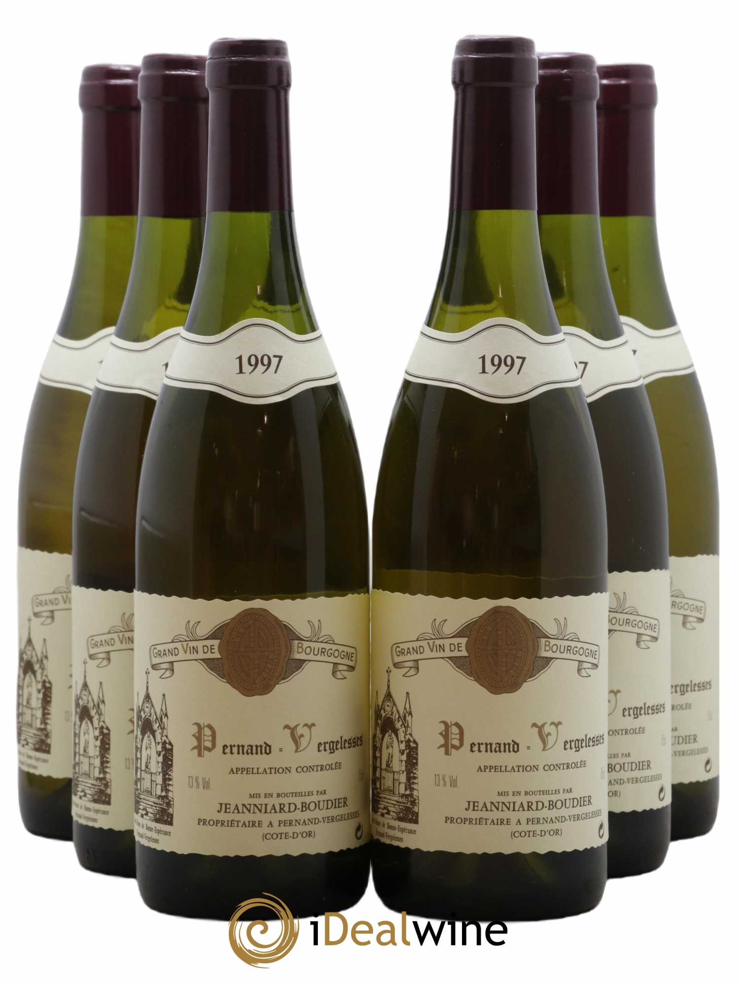 Pernand-Vergelesses Domaine Jeanniard Boudier 1997 - Lot de 6 Bouteilles