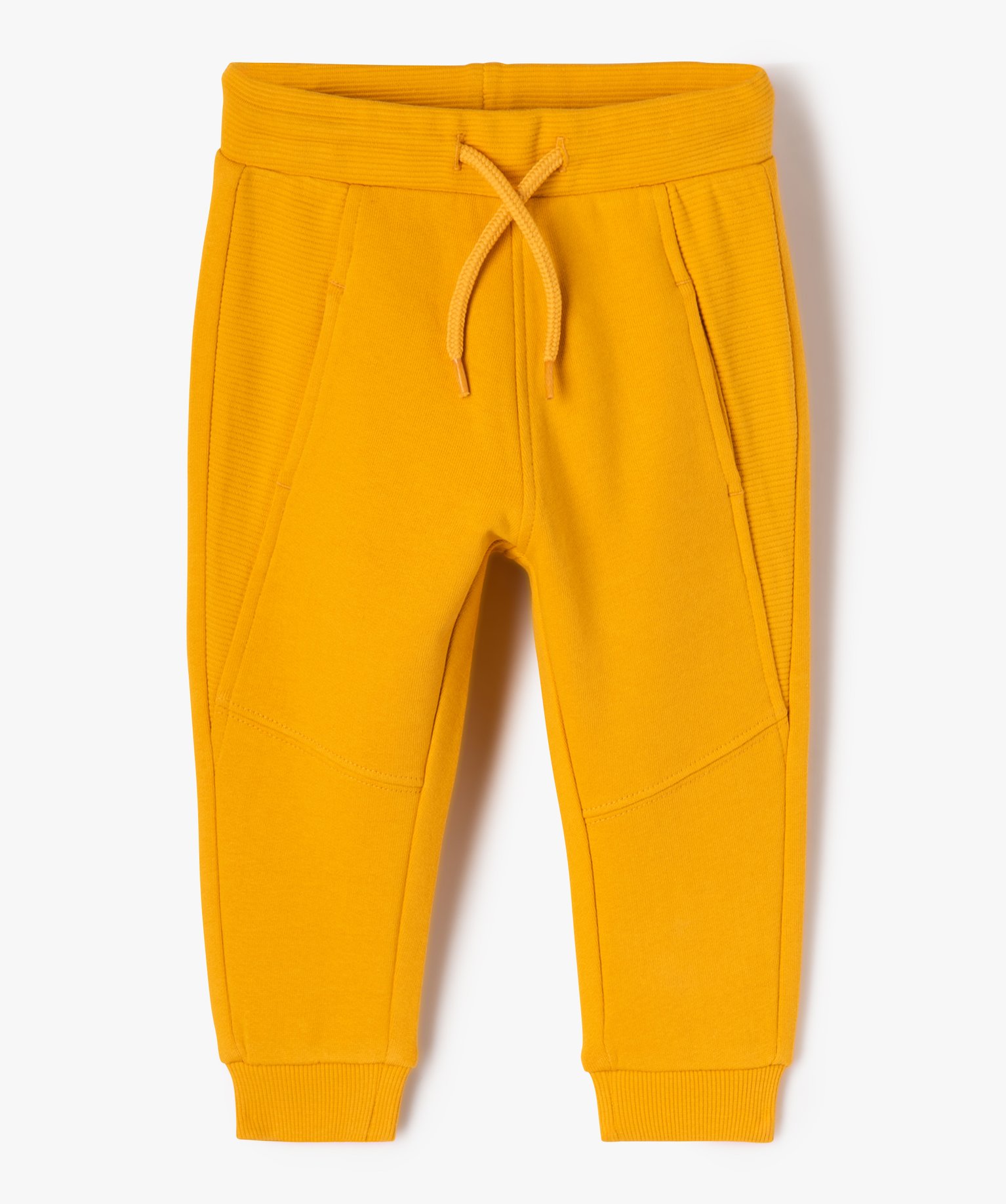 Pantalon de jogging bébé Garçon avec poches fantaisie jaune | GEMO