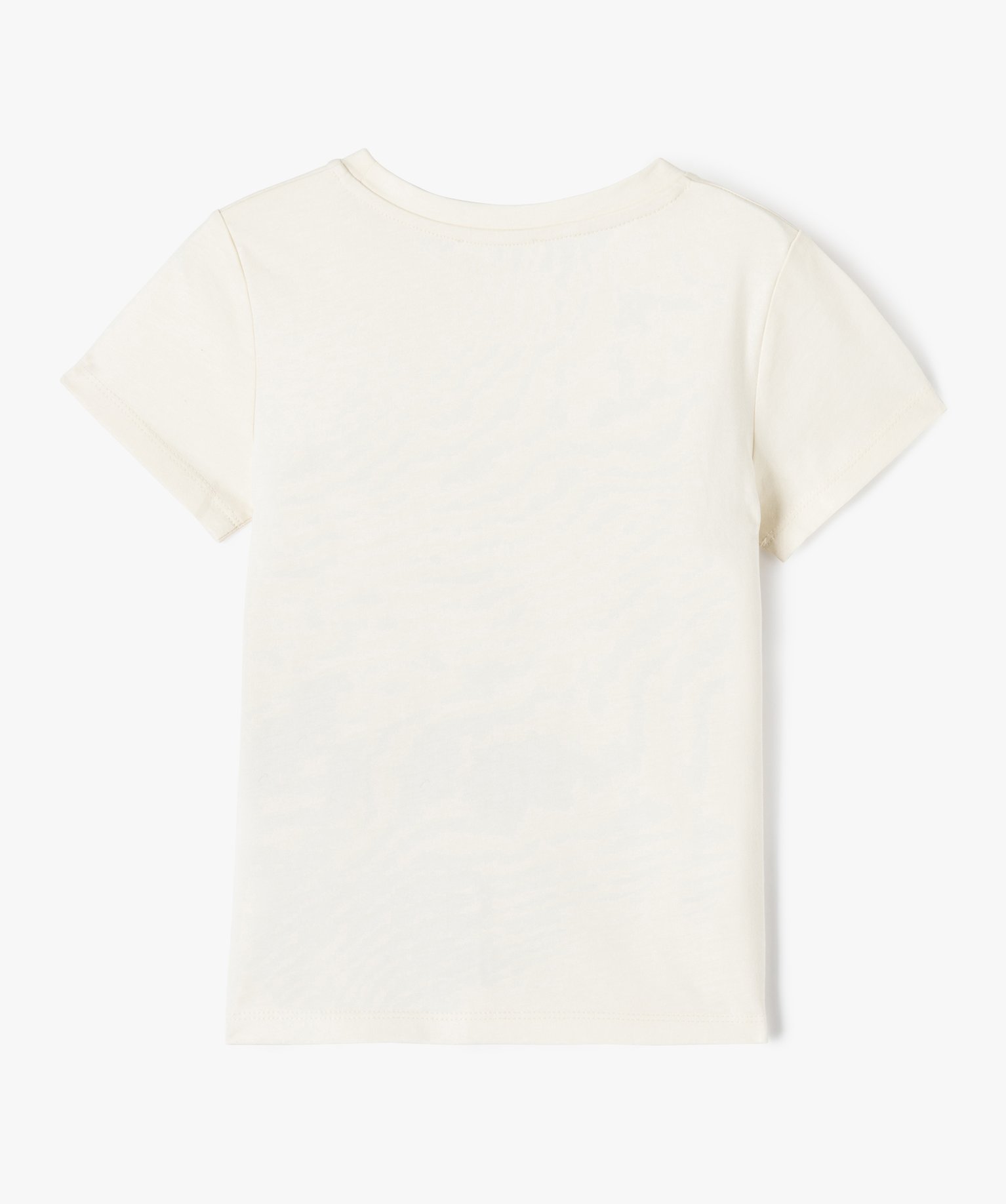 Tee-shirt à manches courtes thème villes américaines Garçon ecru | GEMO