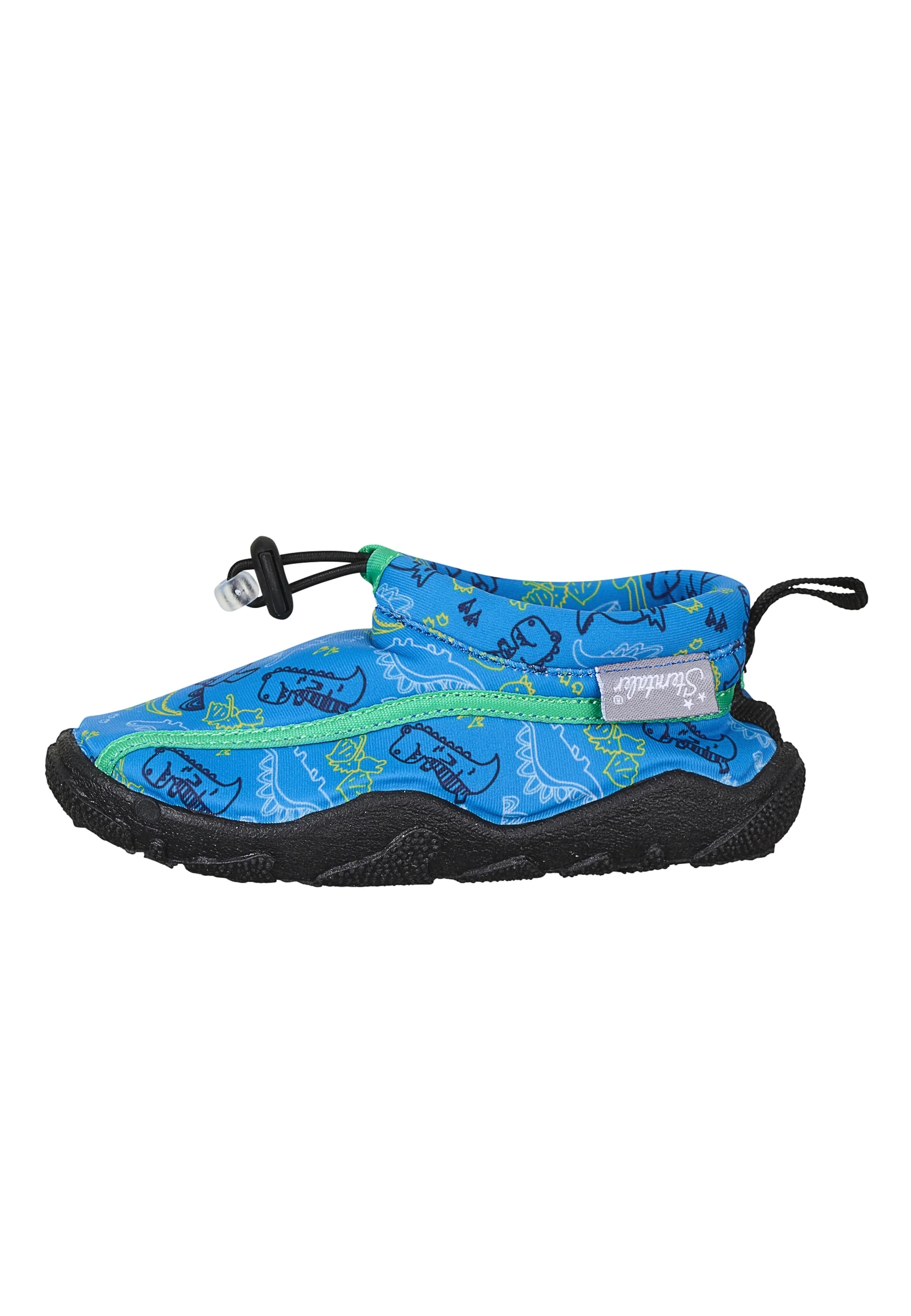 Aqua-Schuh Kinder in Blau mit Dino Muster