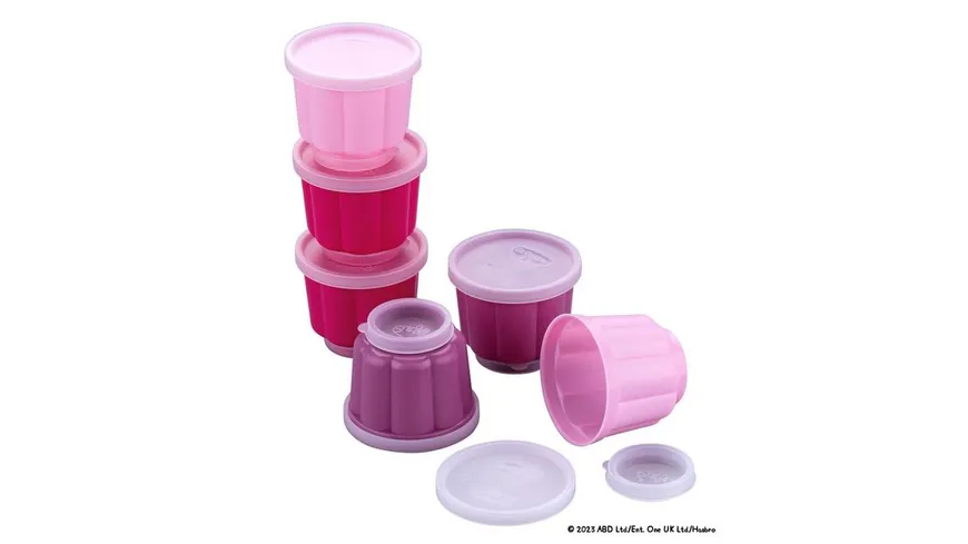 Dr.Oetker Puddingförmchen 6er Set rot, rosa, violett