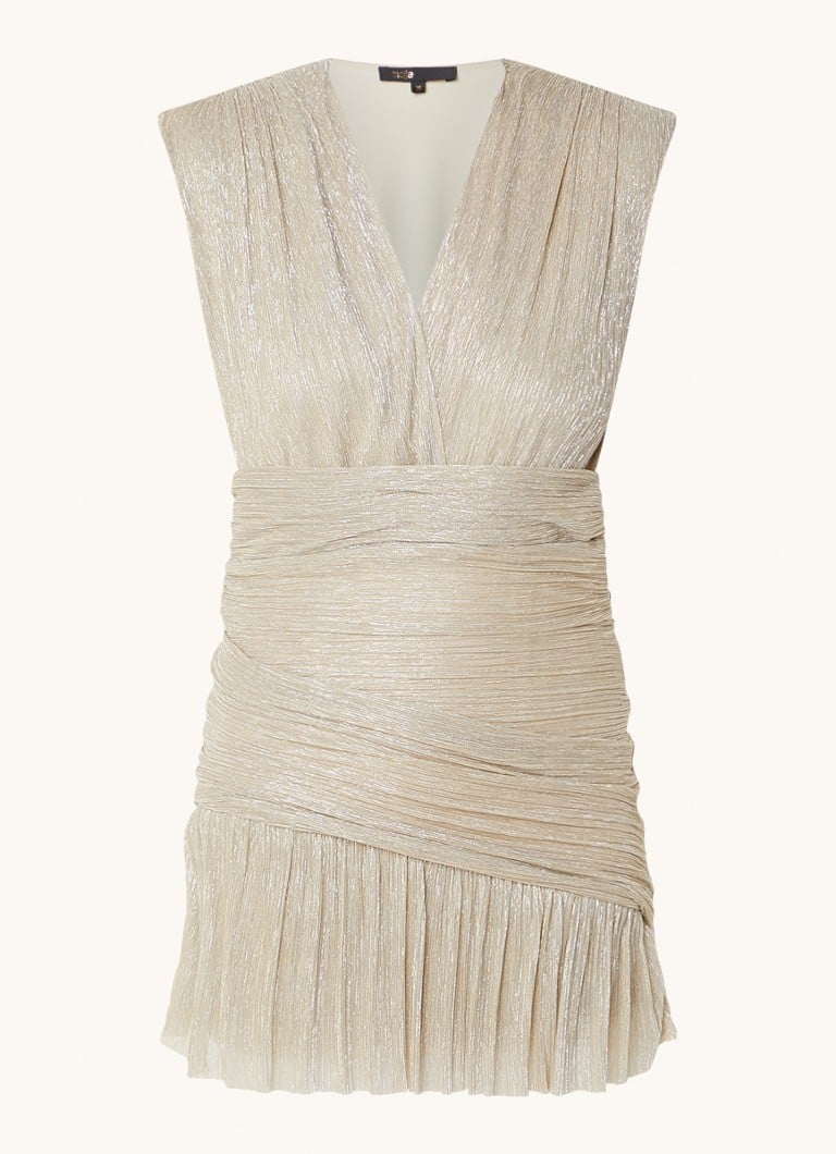 Maje Mini dress with lurex and shoulder pads