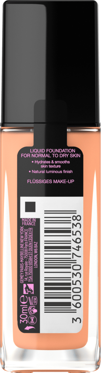 Foundation Fit Me Liquid 125 Nude Beige, LSF 18, 30 ml
